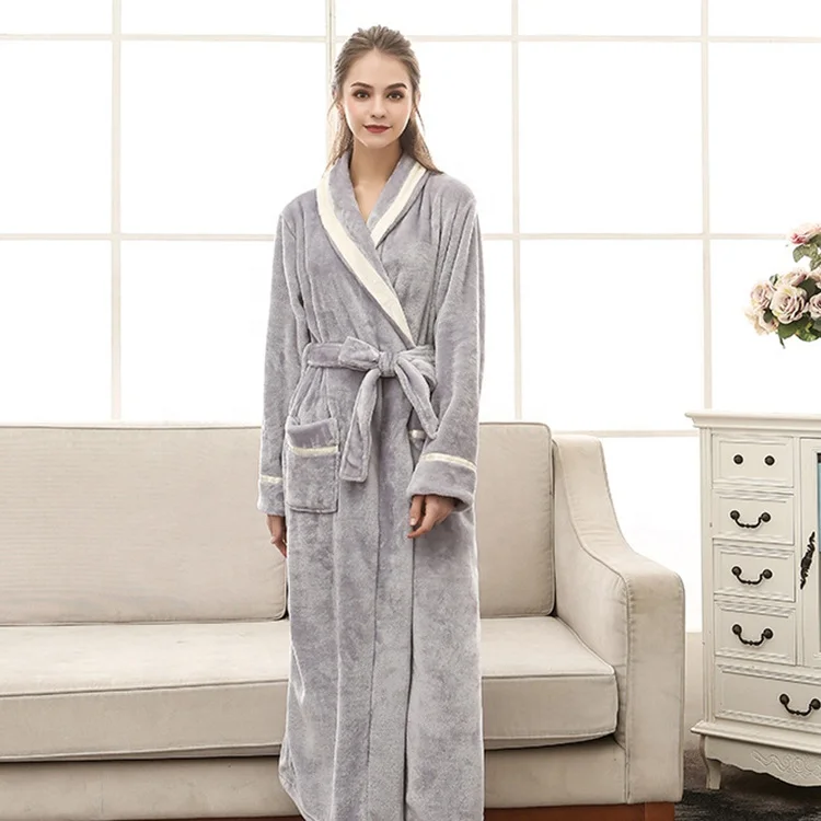 Популярный вязаный кашемировый халат для женщин и мужчин