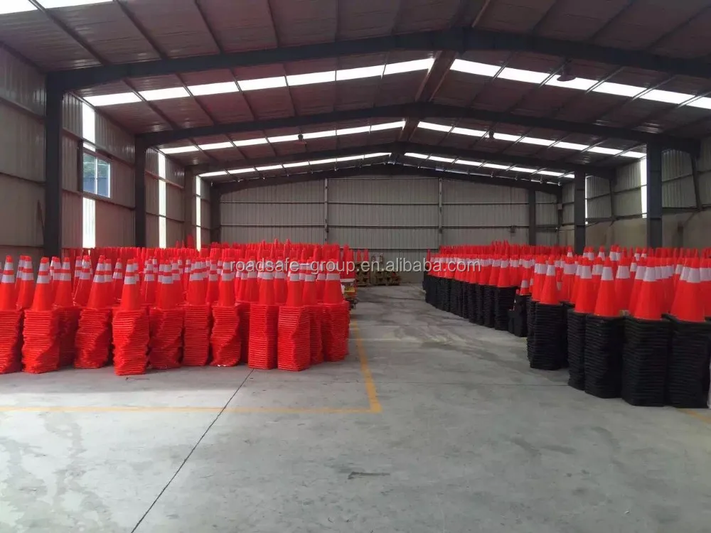 20 Years Manufacturer Beijing Roadsafe Wholesale 30/45/70/75/90cm Orange Traffic Flexible PVC Safety Cones Supplier