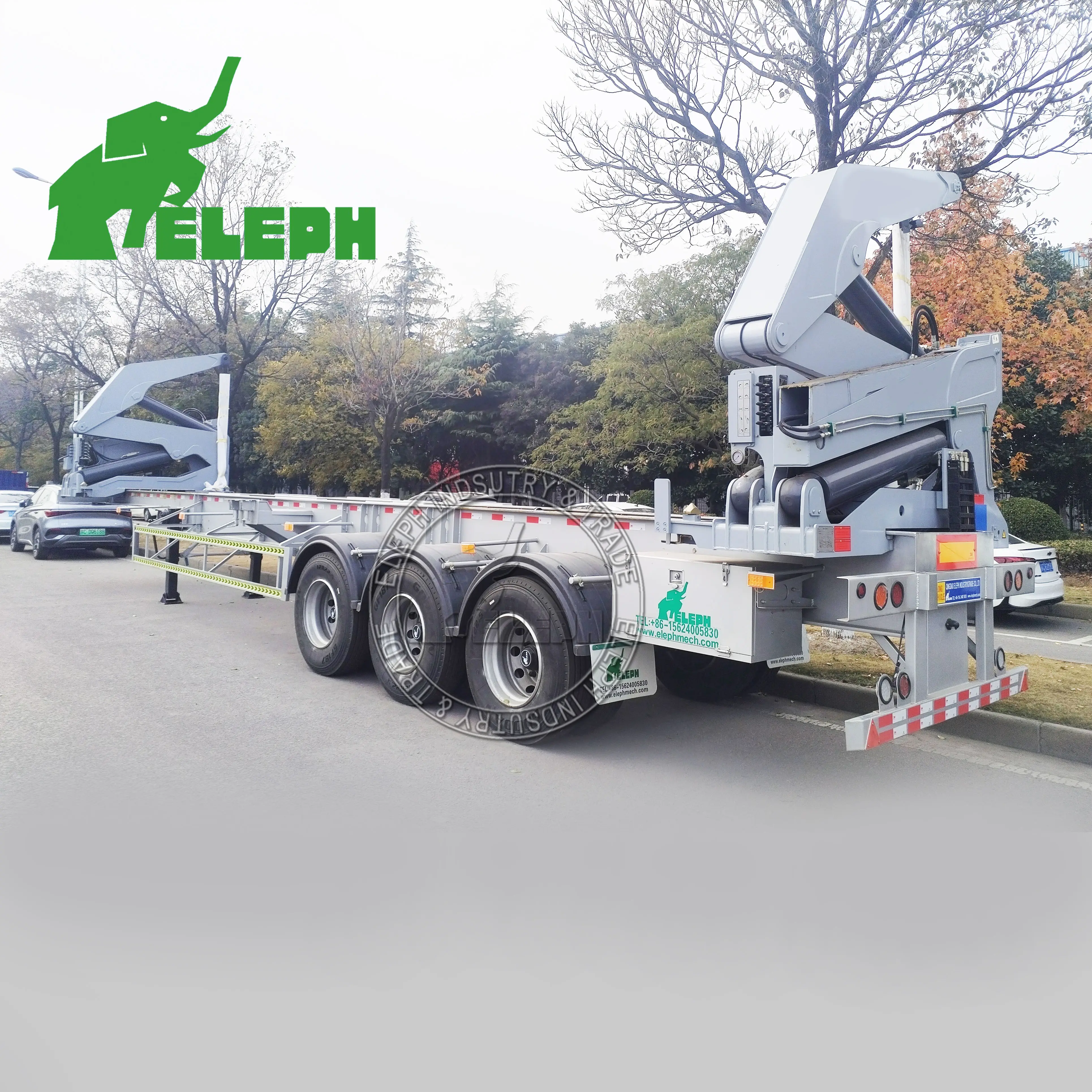 3-х осевой подъемник боковой полуприцеп трейлер sidelifter контейнера используется для загрузки контейнера