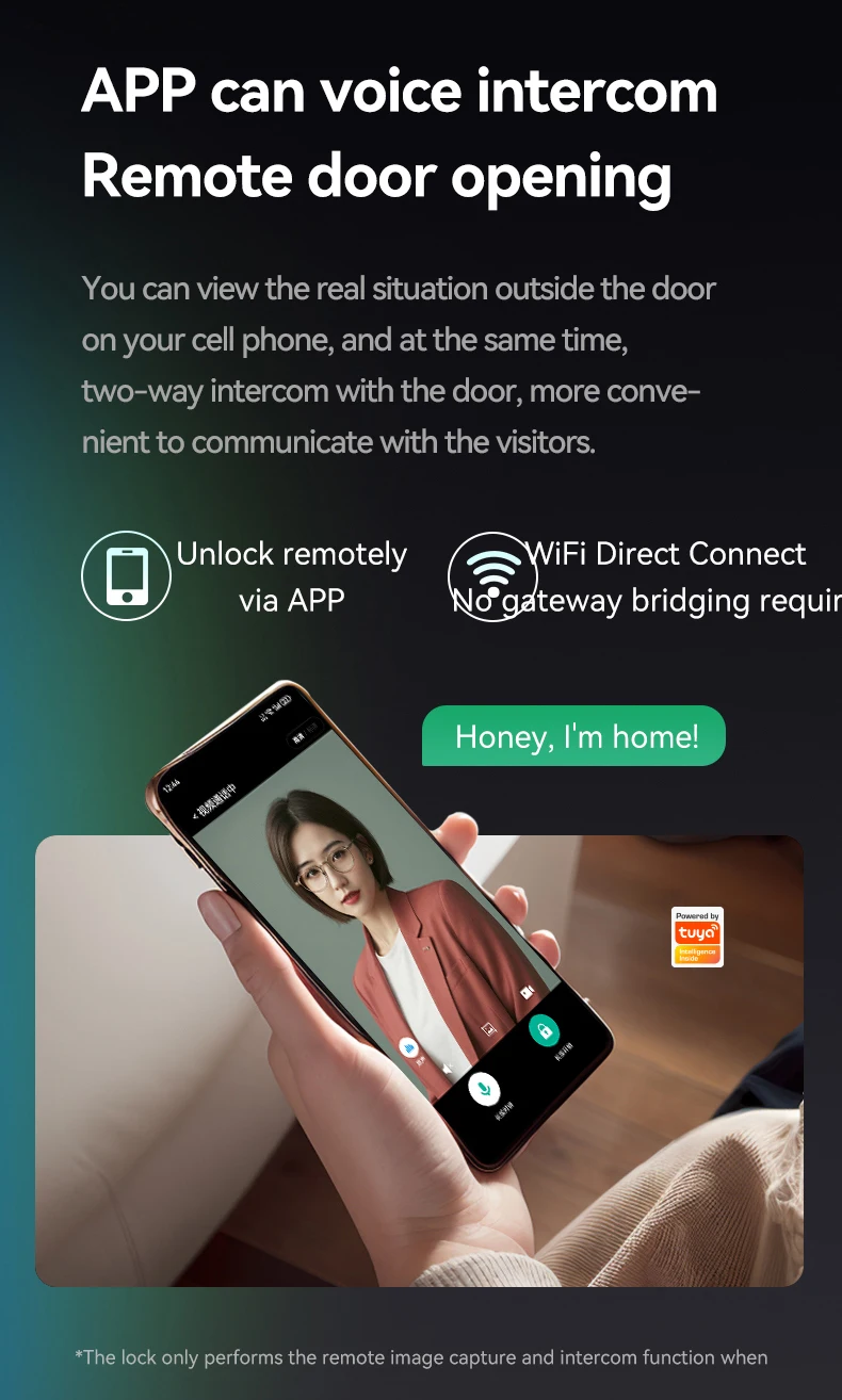 CNC carved facial recognition lock latest technology intelligent door lock