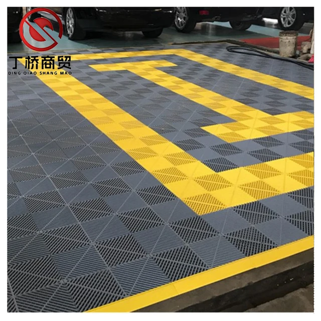 400X400X18mm PVC Interlocking Garage Floor Tiles Car Wash Floor Mat Multi Function Floor Slab for Garage Drop Shipping