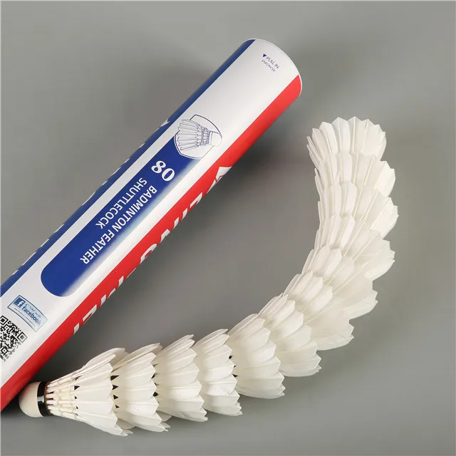 Оптовая продажа, Волан для бадминтона, гусиное перо, суперпрочный Lingmei 80 as30 yy aeroplane eg1130