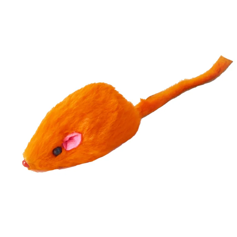 orange mouse cat toy