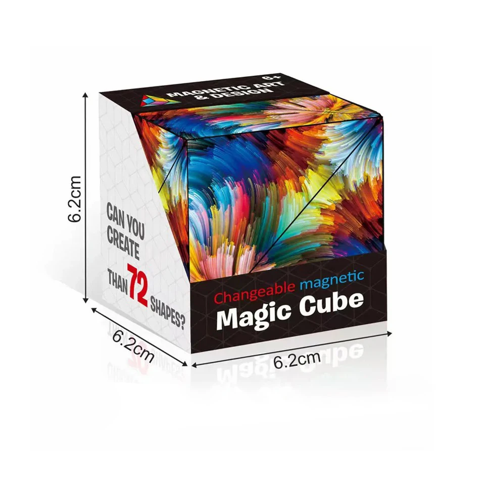 3D Cube Shape Shifting Box: A captivating plastic cube that transforms into various shapes, inviting endless creativity and imaginative play