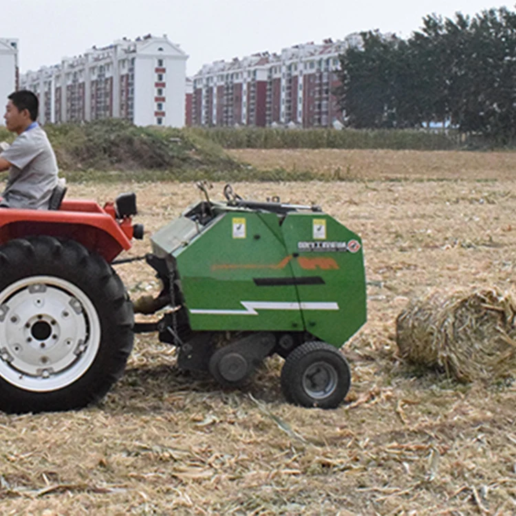 Forestry Machinery Tractors Mounted Pto Round Hay Baler Silage Packing Machine Hay Baler Machine Mini Round Roll Baler Online Shopping