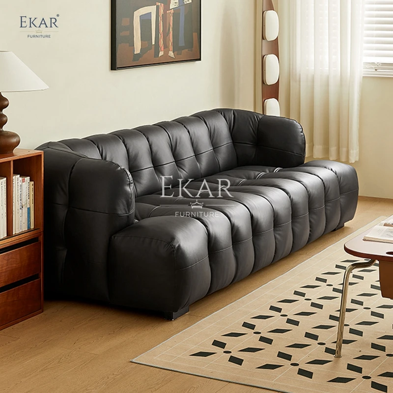 product new design ekar modern living room sofa with stainless steel legs and nappa leather furniture sofa-61