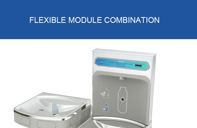 Bottle Filling Station Wall Mounted Water Cooler Drinking Water Fountain Sensor Water Dispenser ADA Standard for Commercial supplier