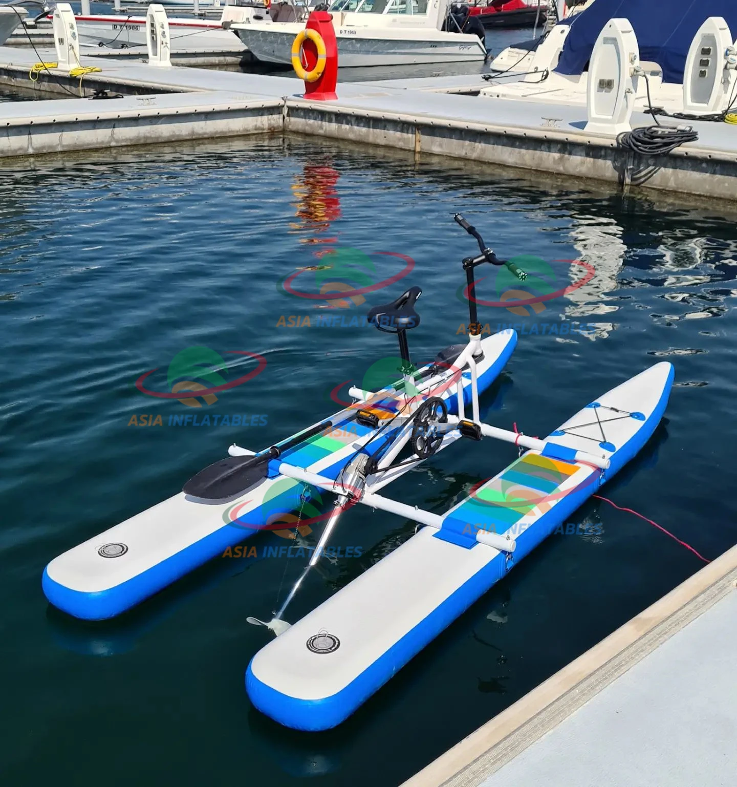 Bicicleta inflable con Pedal de agua, para deportes acuáticos, a
