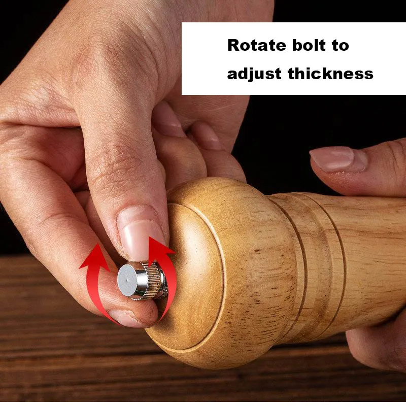 Modern 2 in 1 Salt Pepper Mill Grinder Adjustable Coarseness Wooden Manual Salt and Pepper Grinder Set