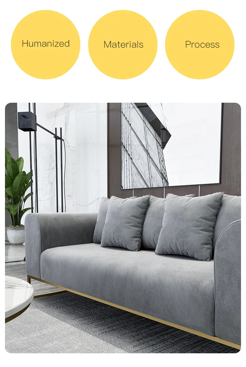 2021 Chinese Recliner Sectional Designs Kisasa Grey Puff Modern Sofa