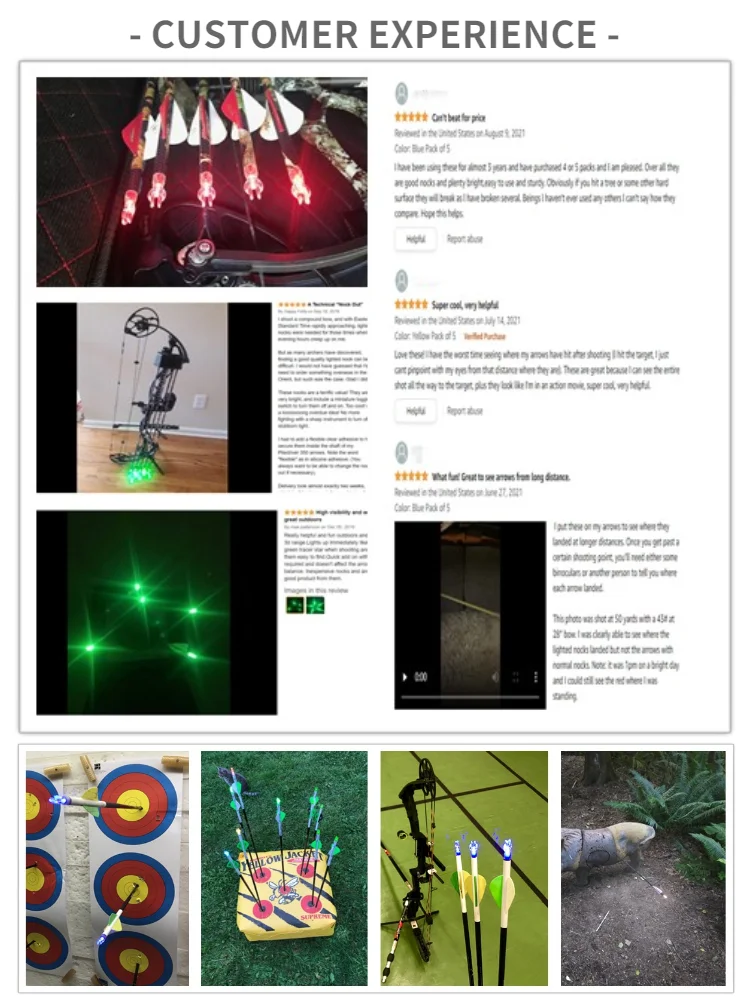 Archery Hunting Accessories Led Lighted Nocks 6.2mm 0.246 Inch Archery