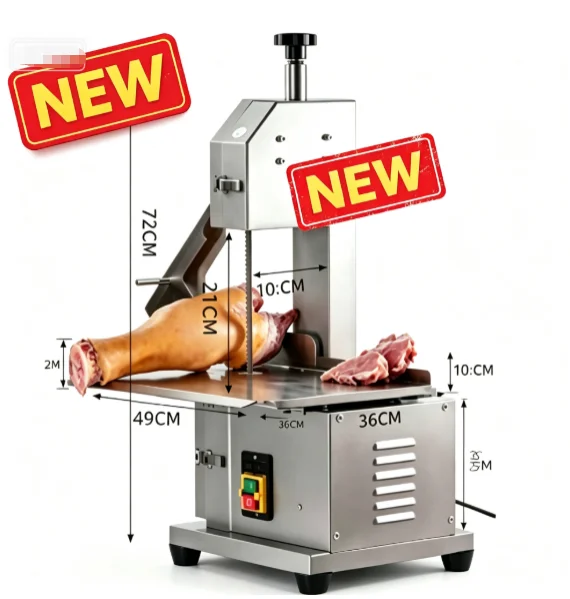 TEBAK Automatic Meat Cutting Equipment for the Home Restaurant Industry, Suitable for Cutting Frozen Chicken, Beef and Mutton.