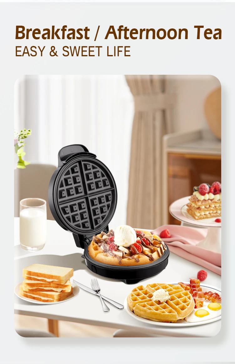 Jamaky Hot Sale Kitchen Appliances Electric Mini Waffle Maker Machine