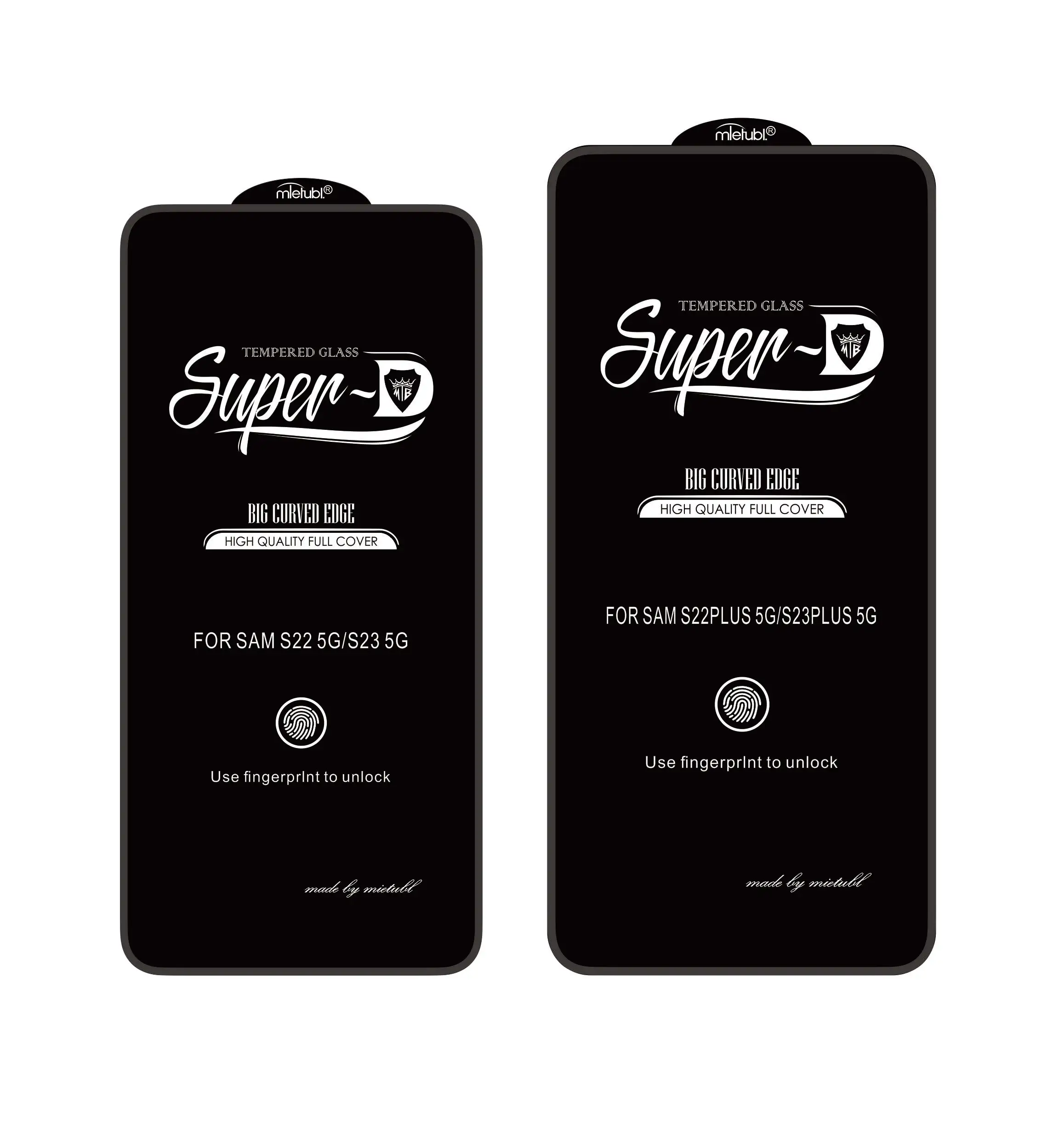 Mietubl SUPER D glass shinning edge full screen AB+ glue tempered glass screen protector for SAMSUNG for HUAWEI
