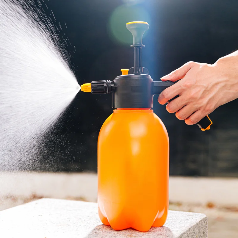 RUIPU 2L Water Cans Garden Plastic Plant Watering Can Indoor Sprayers Orange Sprayer Flower Spray Bottle With Decompress Valve
