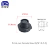 Rear Panel Mount Female Receptacle