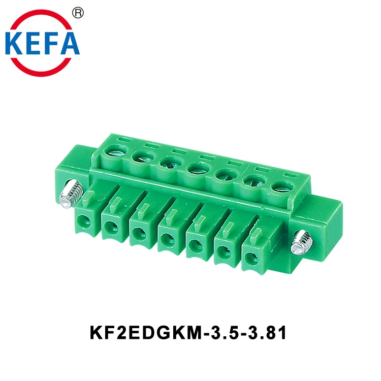 Kefa KF2EDGKM - 3.5/3.81 Hot Sale Pcb Pluggable Terminal Block 3.5mm Electric Plug Connector