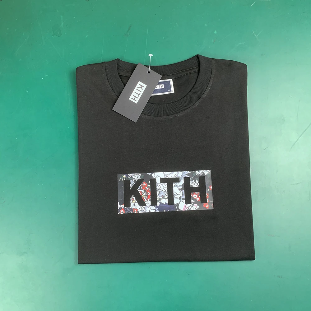 kith blue tile classic logo tee