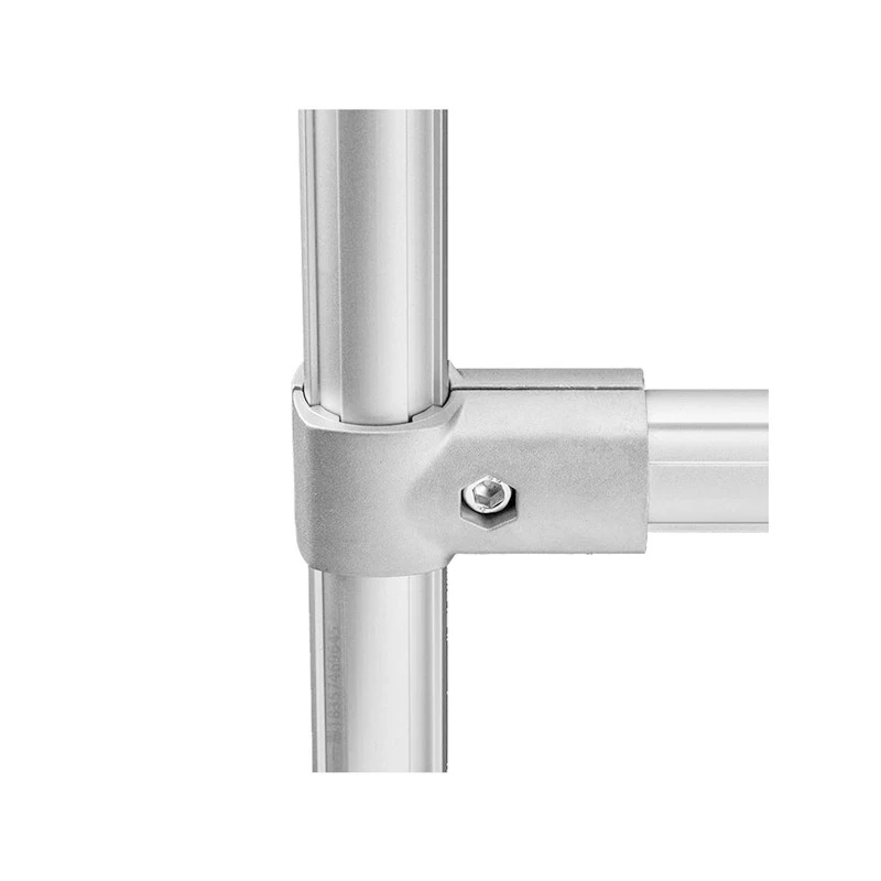 External Holding Direct Head 28mm Third-Generation Line Rod Aluminum Alloy Lean Pipe Connector Profile Two-Way Fittings