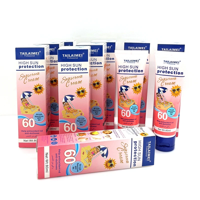 SC009 TAILAIMEI Spf 60 Suncream Protection Sun Protector Cream Block for Face Moisturizing Skin Care Organic Sun Screen Cream