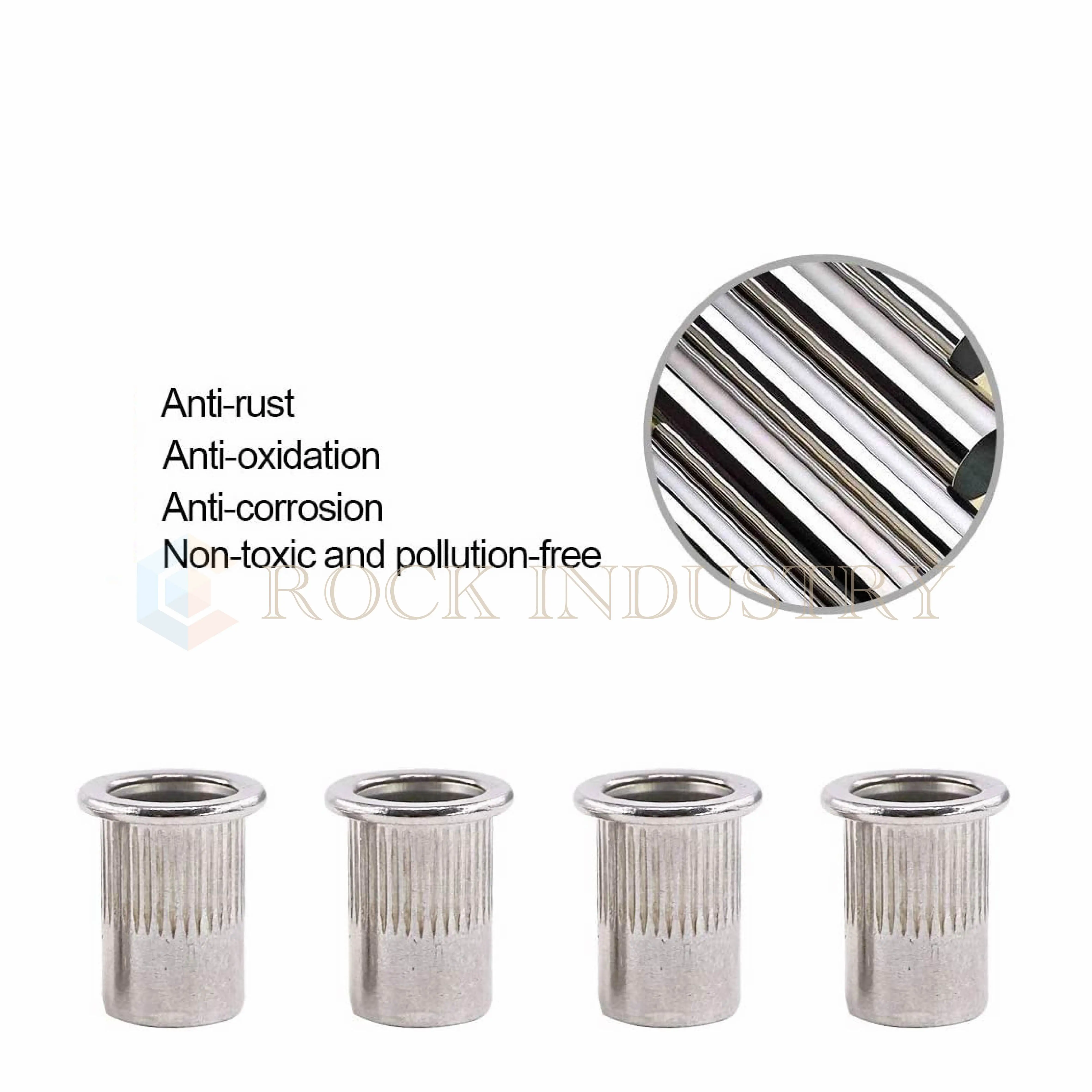 thumbnail image 2 of M10 X 1.25mm Right Hand Threaded Half Nuts – Pack Of 5 For Rose Joints, UK Made 2 of 6