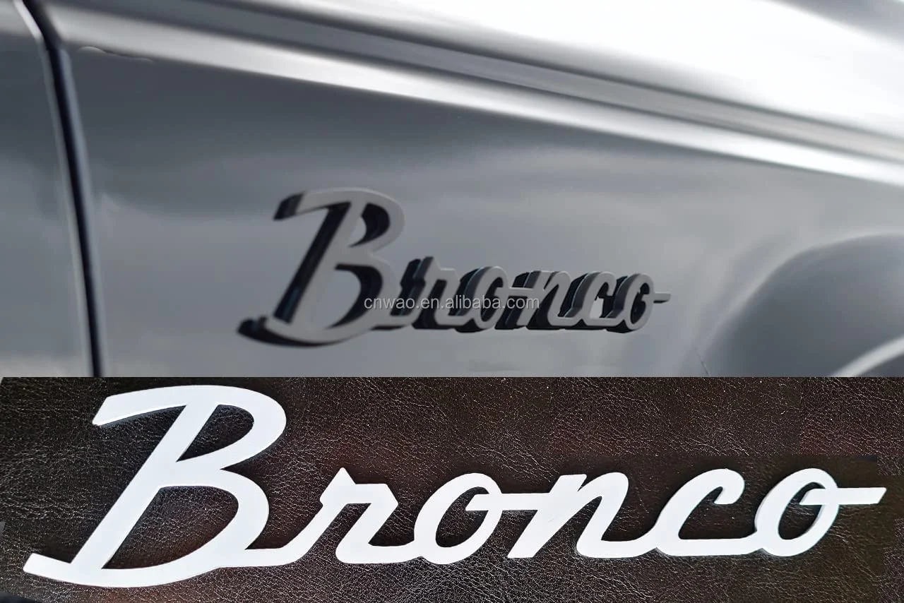 Ford Bronco Car Sticker Letters Emblem,Fender Trunk Tailgate Badge Car ...