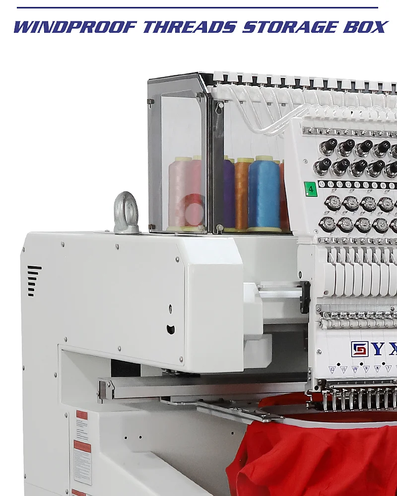 2 Head Multifunctional 12 Needle Home Computerized Embroidery Machine ...