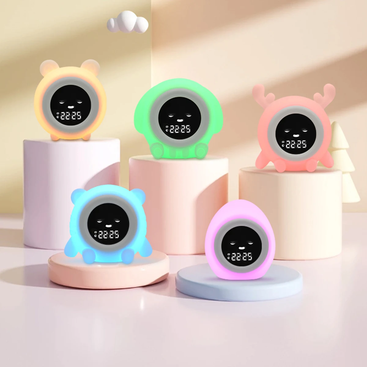 New Sleep Sound Machine Funny Kids Alarm Clock Sheep Children Sleep