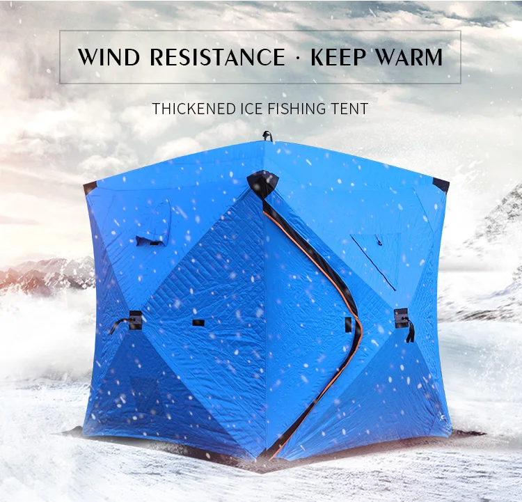 Outdoor Sauna Tent Warm Portable Ice Fishing Shelter 34 Person Pop Up