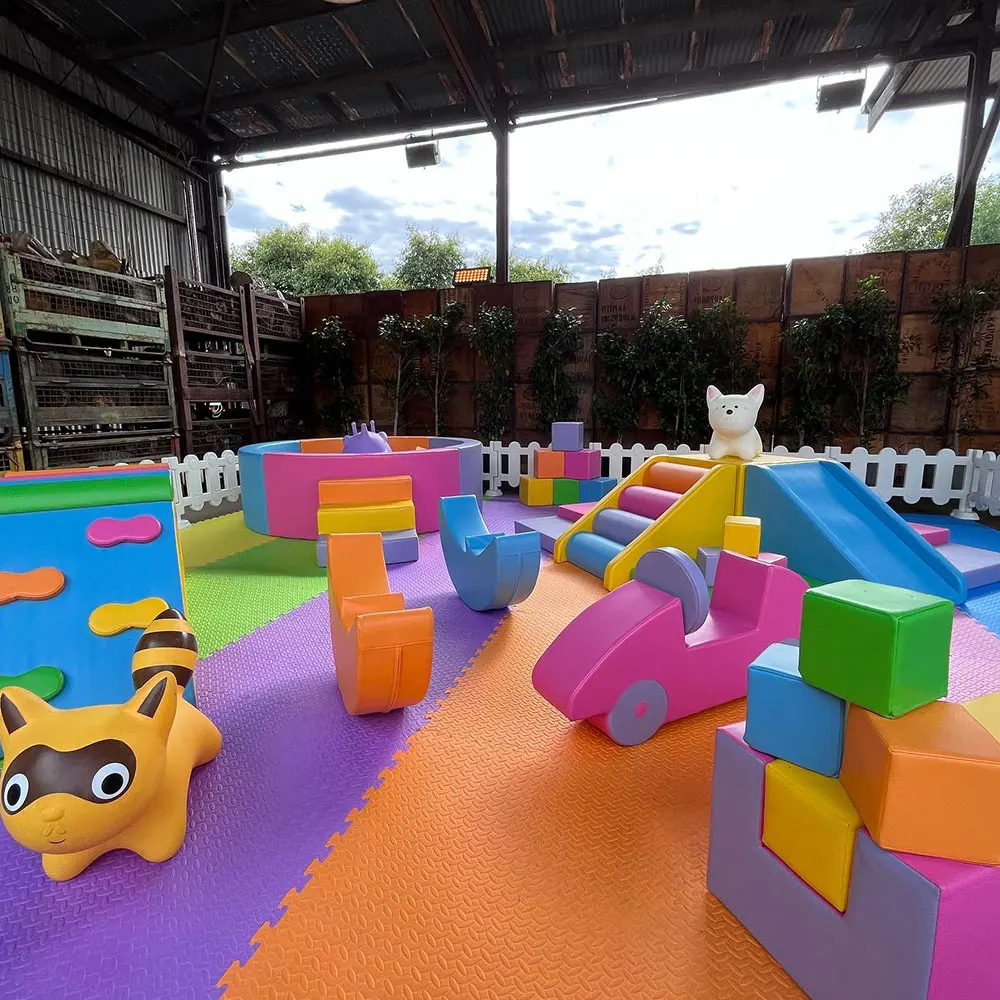 Premium Indoor Soft Play Equipment With Soft And Safe Floor Mats For