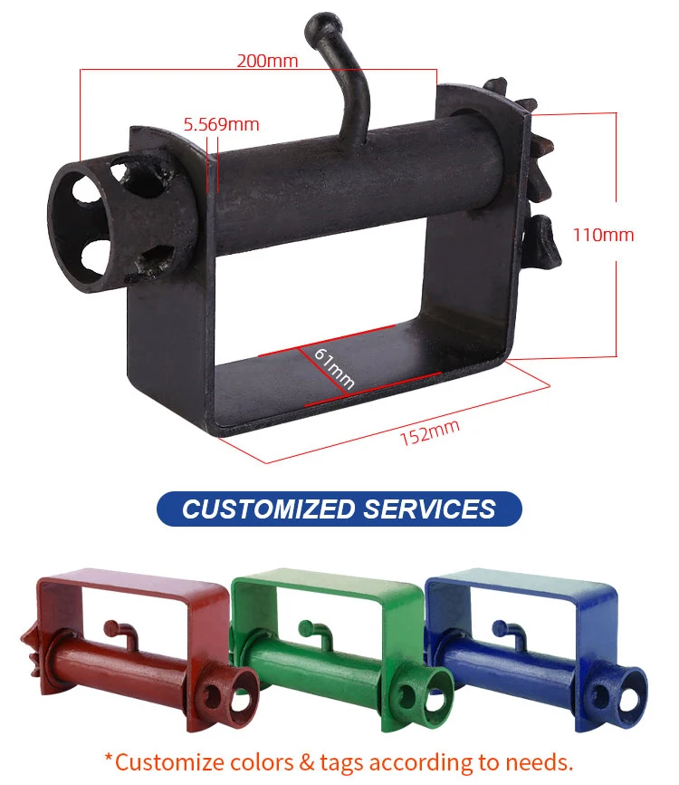 Weld On Winch Strap Binder For Flatbed Truck Trailer Tie Down Cargo
