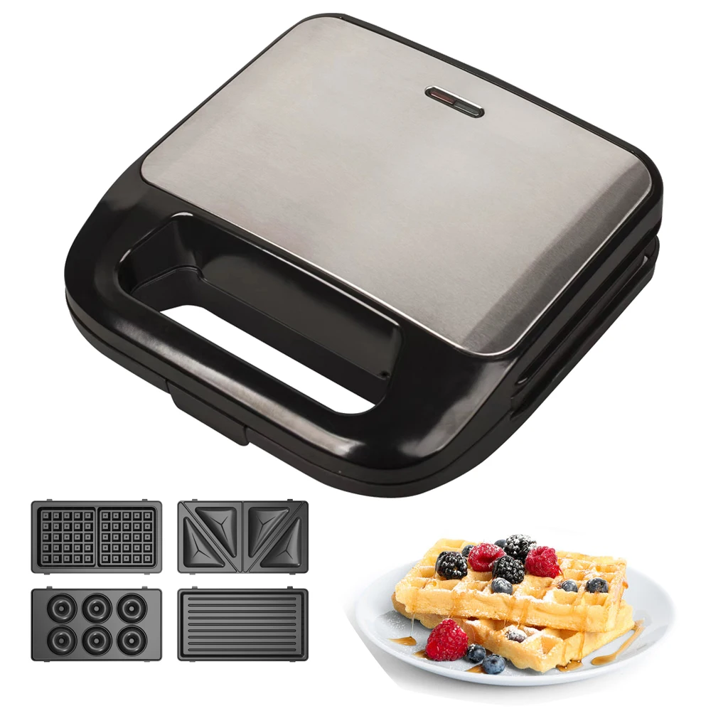 Mini Waffle Maker Detachable Breakfast Sandwich Maker Toaster 3 In 1