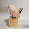 colorido El pájaro flaco amarillo no tiene madera