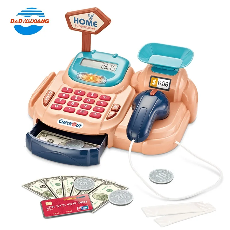 Детский игровой набор для девочек электронная кассовая машина игрушка кассовый