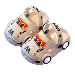 Cute Car Design Light Weight Anti-Slippery Flat Summer Beach Slippers Unisex EVA Children's Eva Sandals Eva Kids Sandals