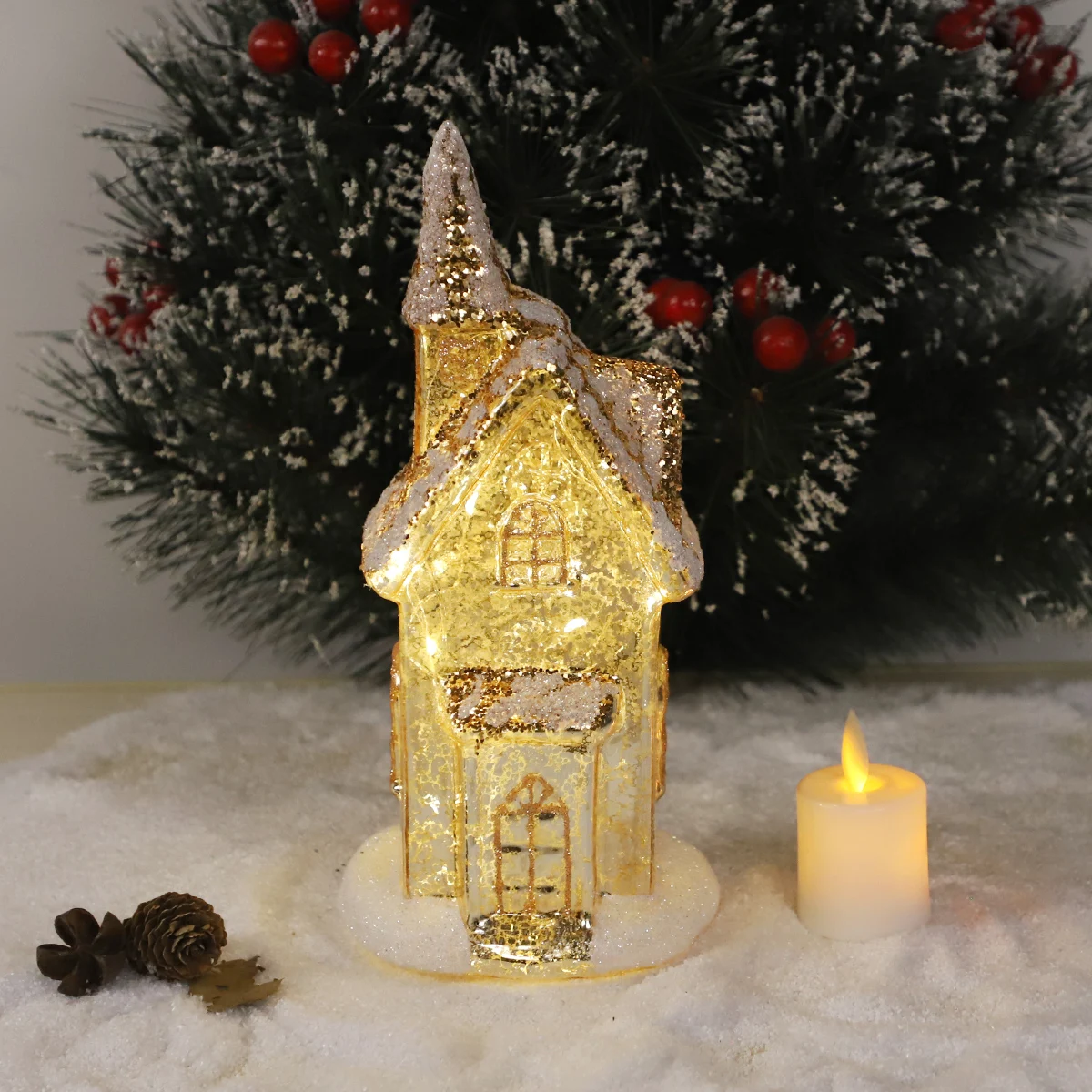 Christmas Decoration Personalized Mini Snowman Xmas House Santa's Village Christmas Village House