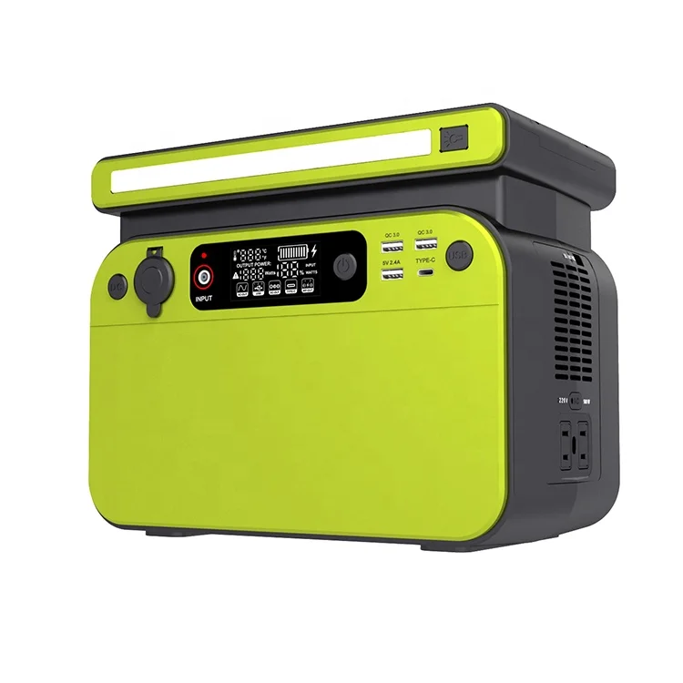 2020 Newest Version 500W Home Appliances Solar Power Generator Wireless Charge Portable Power Station With LED Light