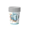 Bicchiere di carta azzurro da 9 once * 16 pezzi