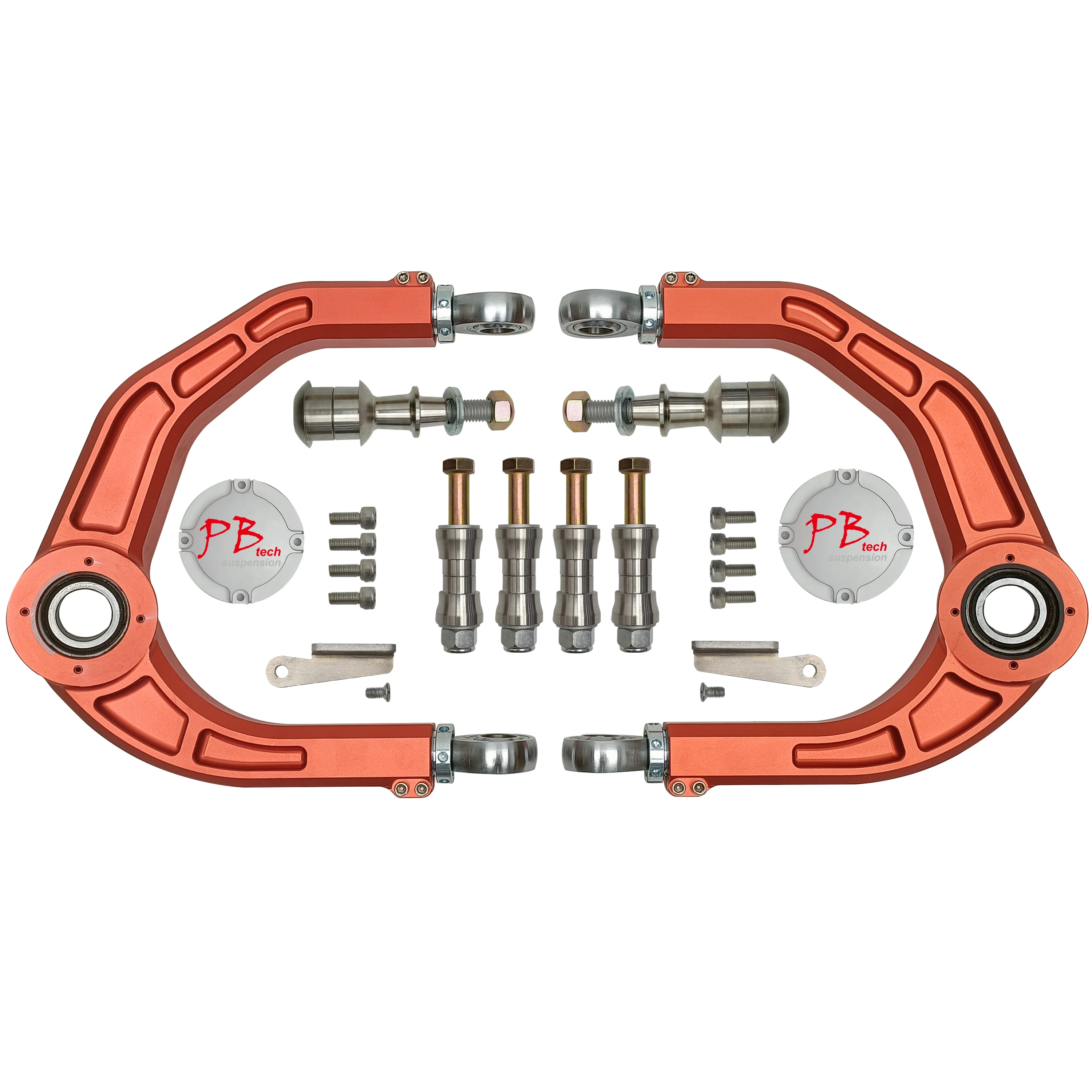 For 2022 2023 Ford Raptor Series Gen3 Suspension Arms Orange Uniball Billet Aluminum