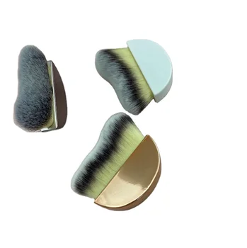 Customizable Dry Shampoo brush Plastic Handle Blush powder Vegan loose powder brush makeup brushes Factory Price