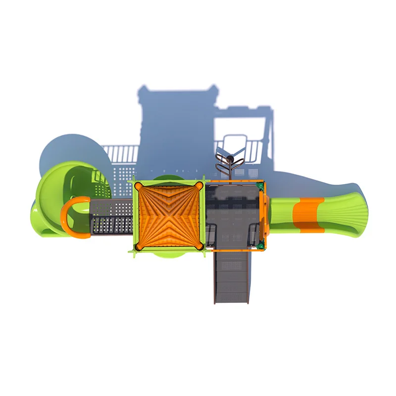 Feelkids ALT-24017CS Outdoor Children's Amusement Equipment Plastic Slide with Galvanized Pipe for School & Park Playgrounds supplier