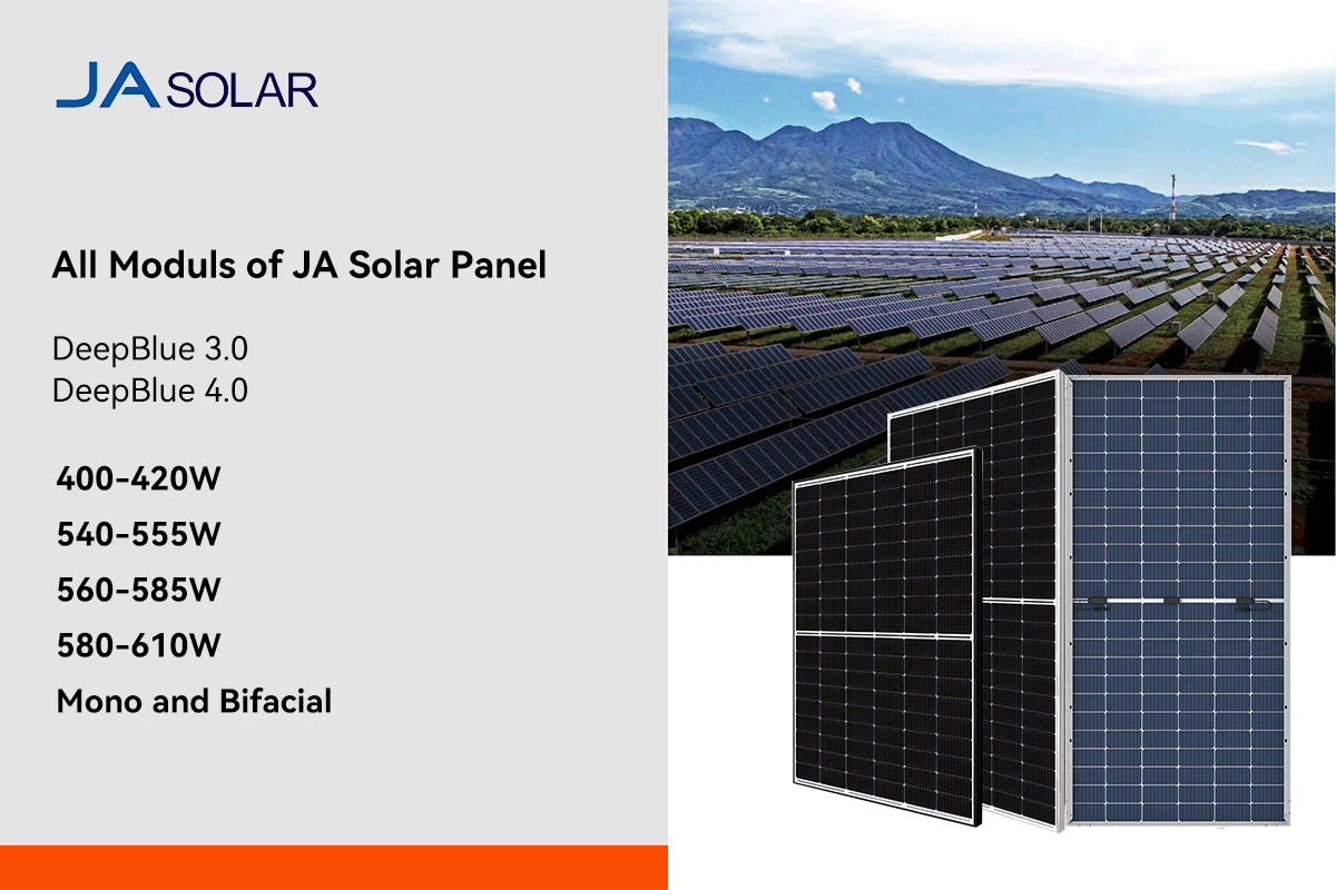 Panel Solar 500W Deep Blue 3.0 JA Solar