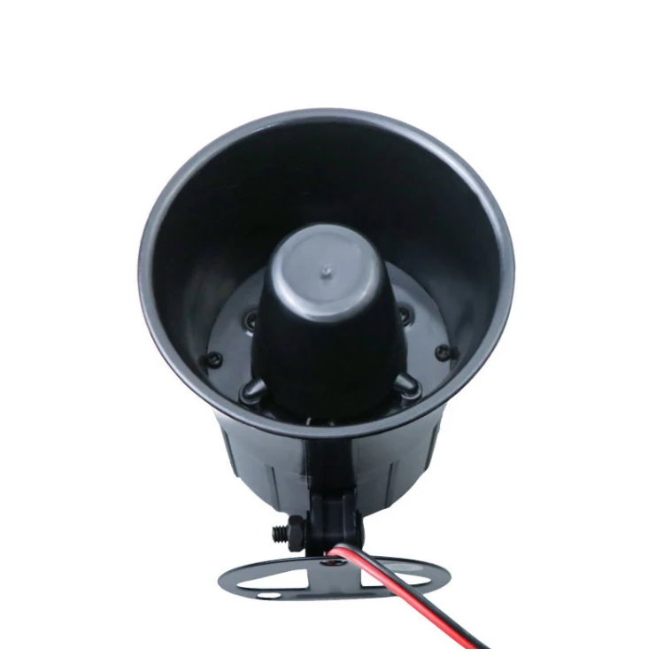 Horn Alarm Siren – 115dB DC 12V Wired Burglar Alarm Speaker, ABS Fire-Retardant Shell, Outdoor Security With 1200mA Alarm Current