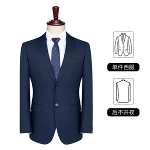 New Flat Lapel Single Breasted Solid Color Two Piece Business Professional Breathable Comfortable Best Man Groom Suit