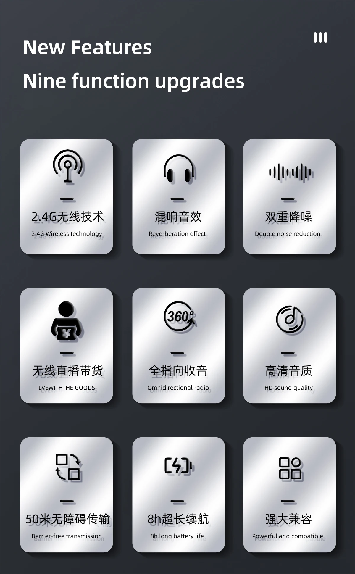 Noise Cancelling Clip on Cordless Mike Portable Type c iphone Microphone Set Lavalier Wireless Mic for Interview youtube Phone