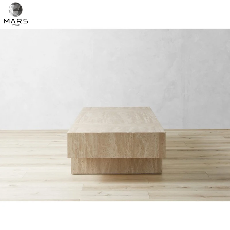 New Arrival Design Travertine Nice Coffee Table  Plinth Side Table Countertop for Hotel