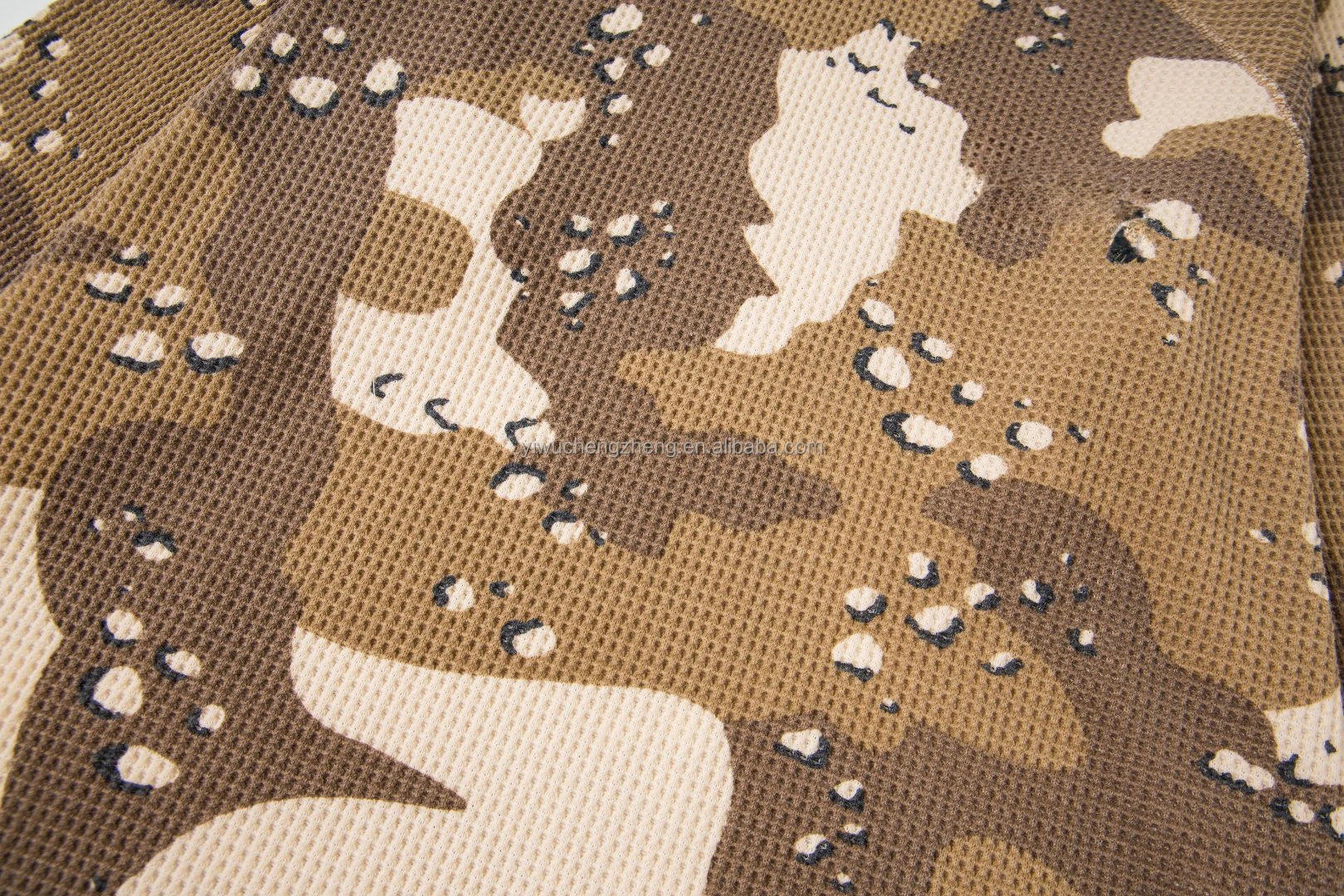 正版 25SS STU風ワッフル柄迷彩柄長袖Tシャツ メンズ トレンド服