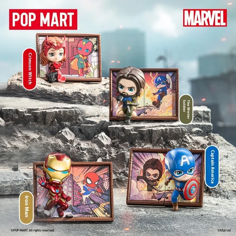 Popmart Pop Mart Marvel PVC Toys - Trendy Blind Box Series