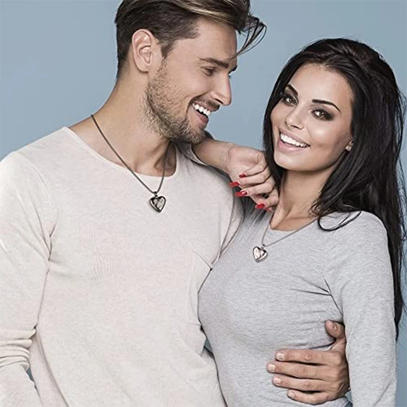 Pet Cremation Jewelry Pendant Paw Print Pet Heart Urns Necklace Memorial Keepsake for Dog's/Cat's Ashes with Filling Kit