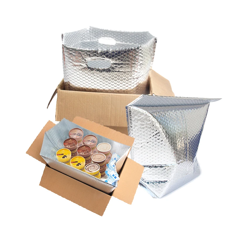 high quality insulated foil bubble cooler box liner bag,insulated shipping box liner